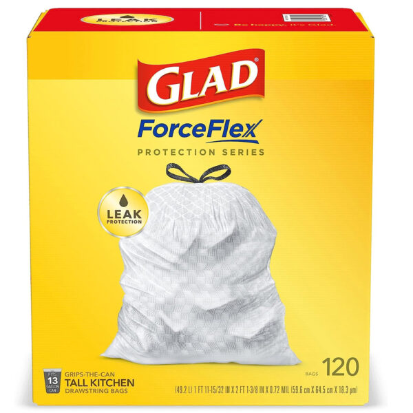 Glad ForceFlex Protection Series Tall Kitchen Trash Bags
